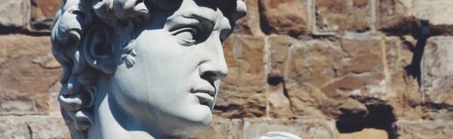 Florence - Marble David in Piazza della Signoria
